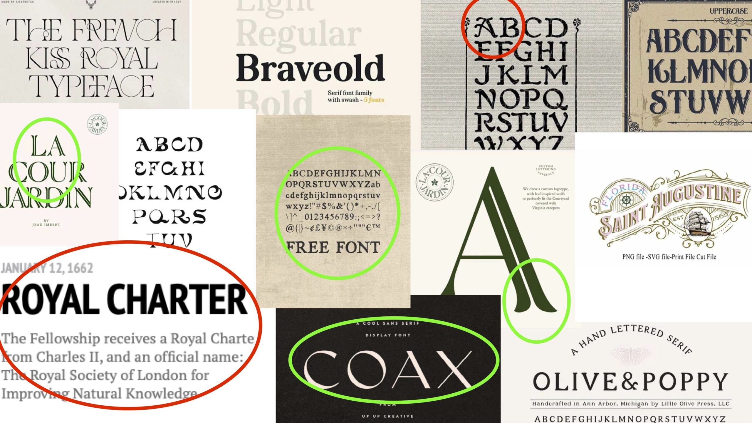 typeface 2 moodboard for A.C.E.S.